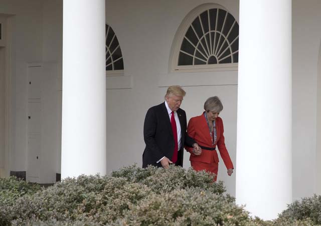 Bush'un Blair'i vardı, Trump'ın May'i