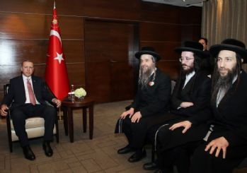 İsrail karşıtı Yahudiler Erdoğan'ı ziyaret etti