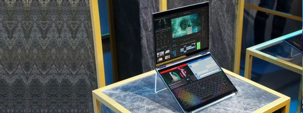 Çift ekranlı notebook geliyor, klavye tarihe karışıyor
