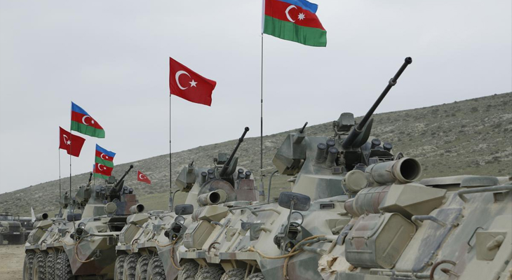 Bir tatbikatta Türkiye ve Azerbaycan'dan...