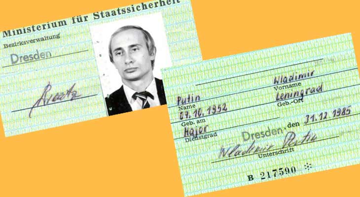 Putin'in KGK Ajanlığına dair kimliği ifşa edildi