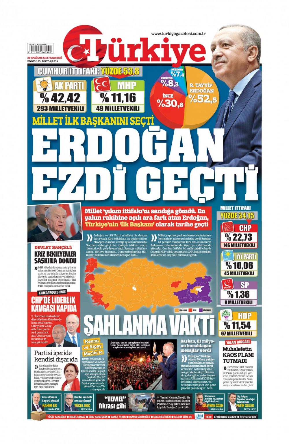 Gazeteler seçim sonucunu nasıl gördü