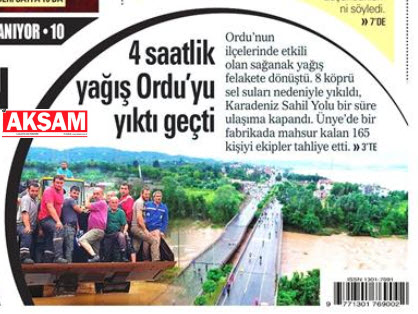 Sel felaketlerini gazeteler nasıl gördü