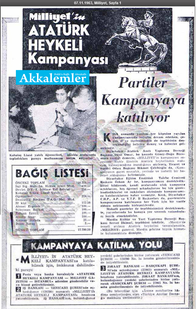 Karanlık bir el kuyuya bir taş attı: Altından tüm ülke için heykel kampanyası çıktı