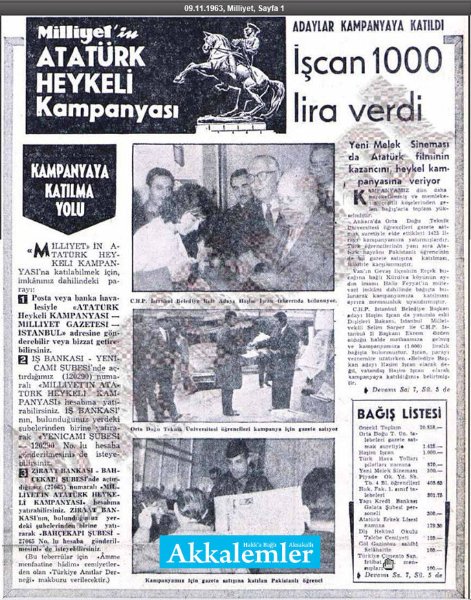 Karanlık bir el kuyuya bir taş attı: Altından tüm ülke için heykel kampanyası çıktı