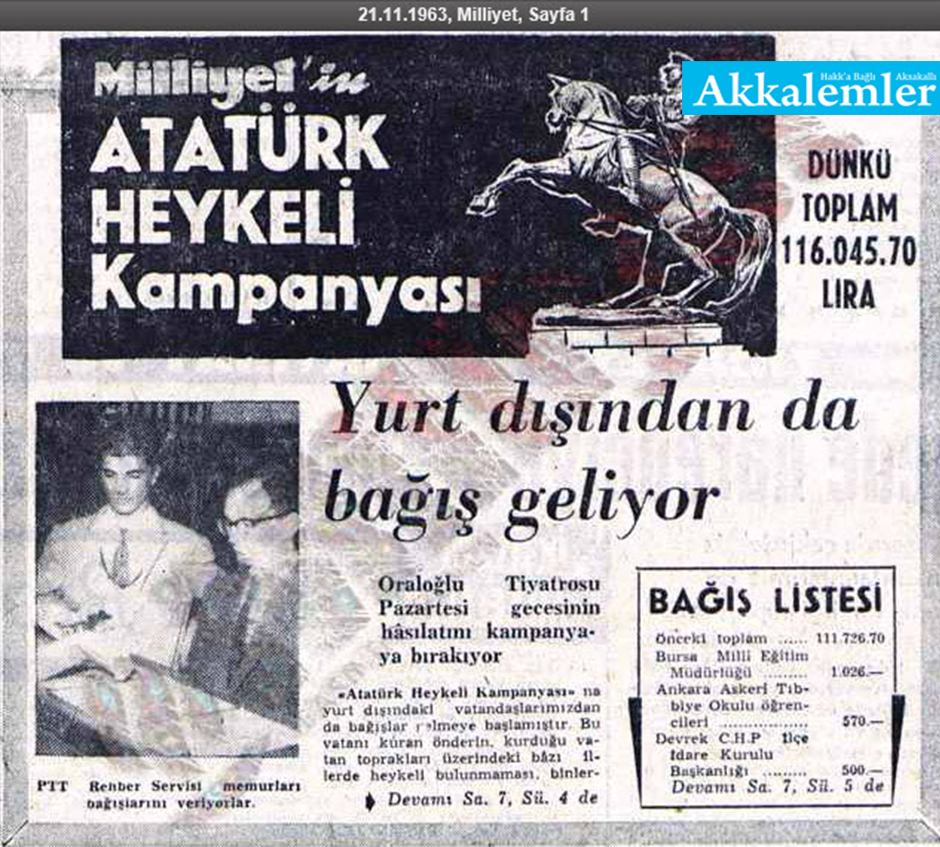 Karanlık bir el kuyuya bir taş attı: Altından tüm ülke için heykel kampanyası çıktı