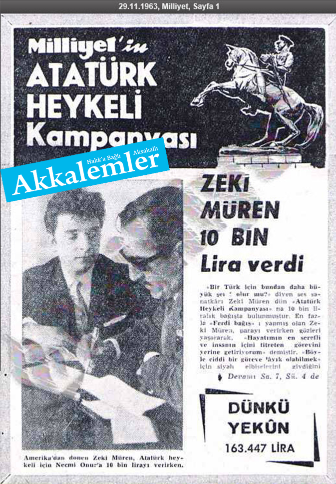 Karanlık bir el kuyuya bir taş attı: Altından tüm ülke için heykel kampanyası çıktı