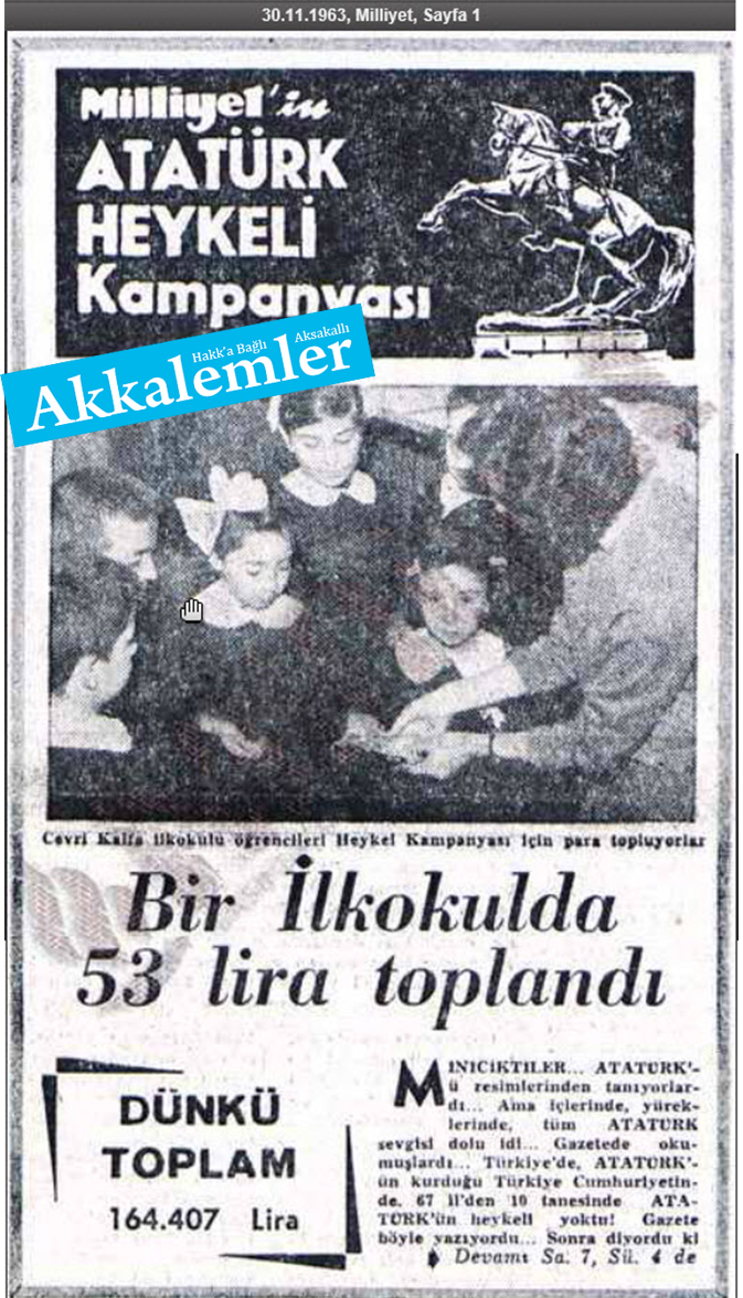 Karanlık bir el kuyuya bir taş attı: Altından tüm ülke için heykel kampanyası çıktı