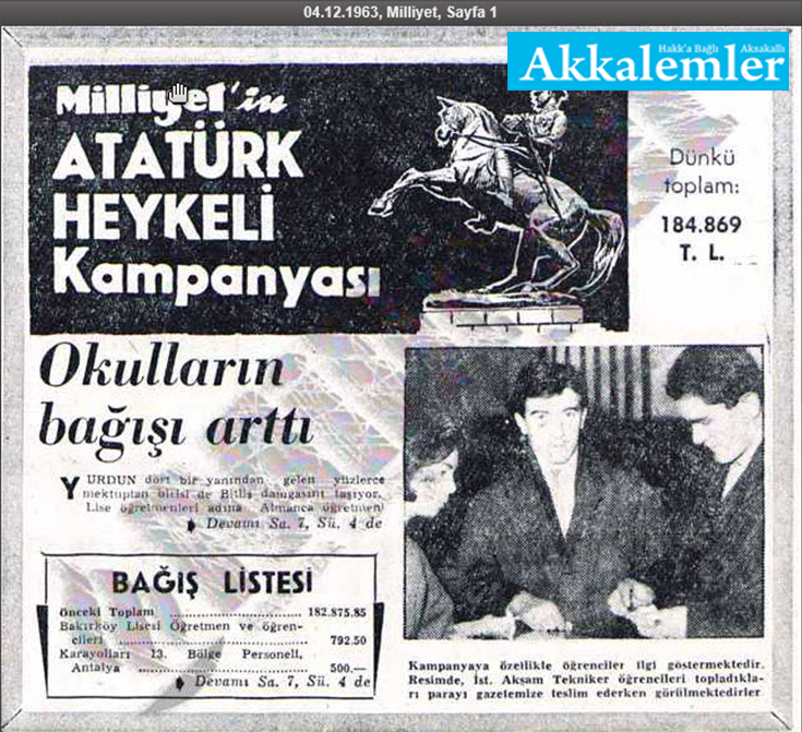 Karanlık bir el kuyuya bir taş attı: Altından tüm ülke için heykel kampanyası çıktı